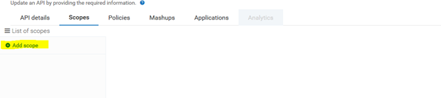 Creating API scopes