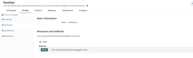 Creating API scopes