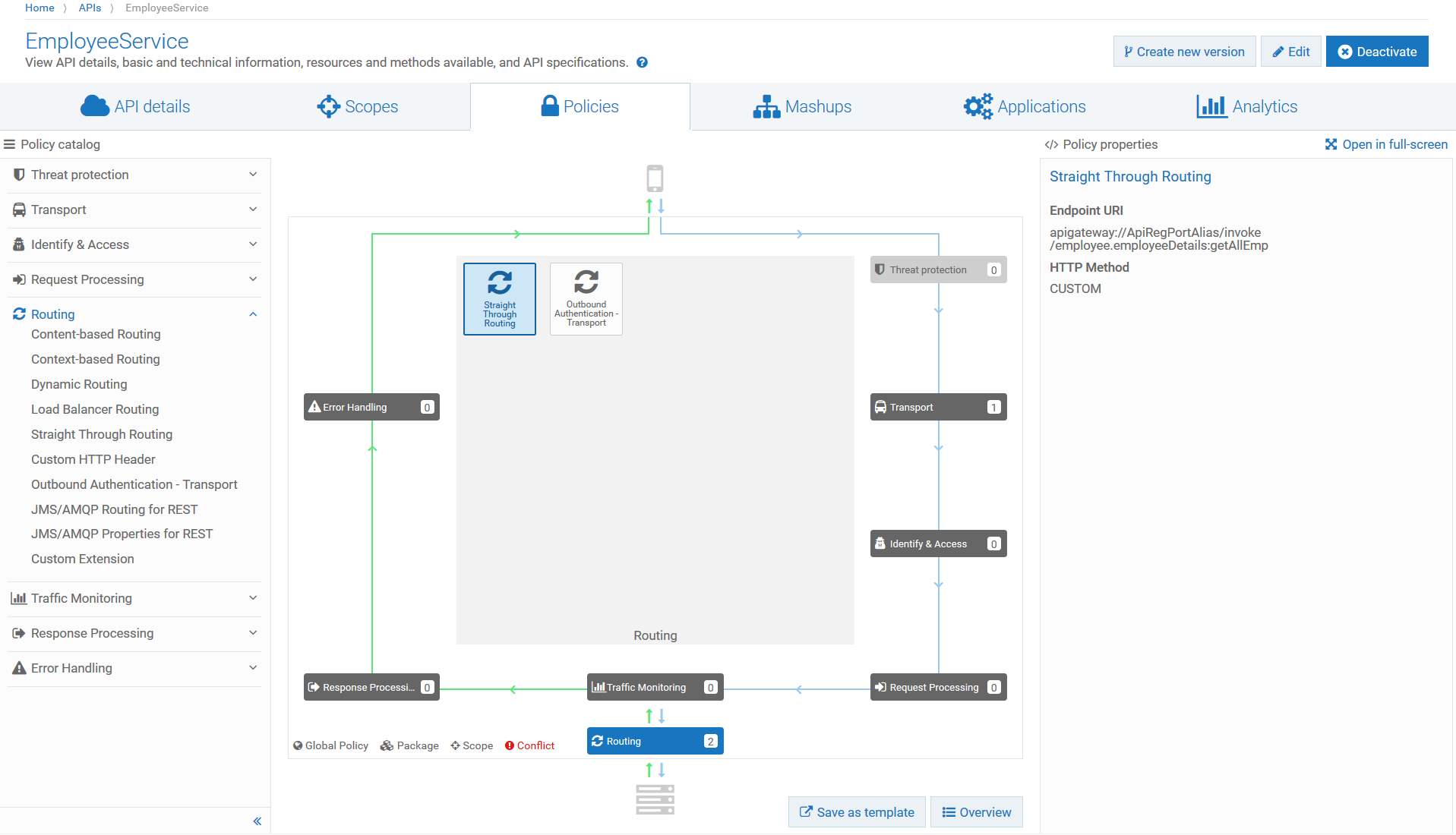 Configure routing policies