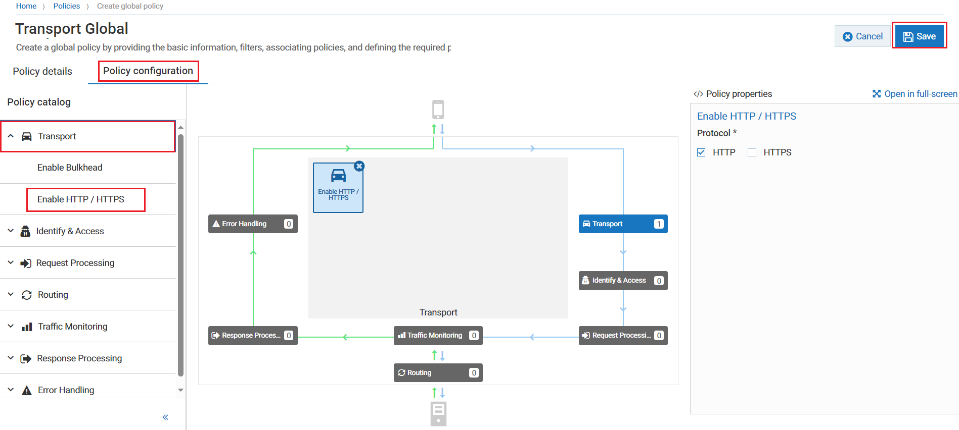 Policy configuration