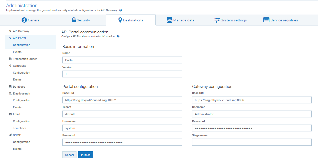 Developer portal communication