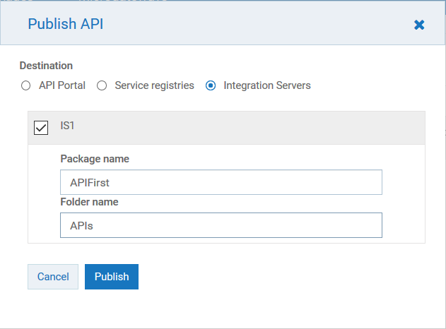 configure integration server